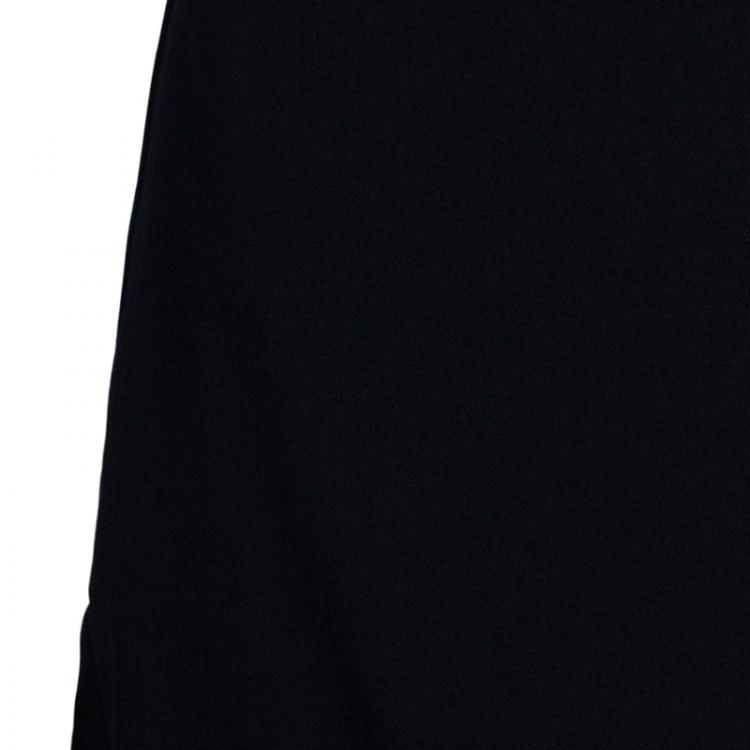 Pre Owned Chloe Black Crepe Skirt L