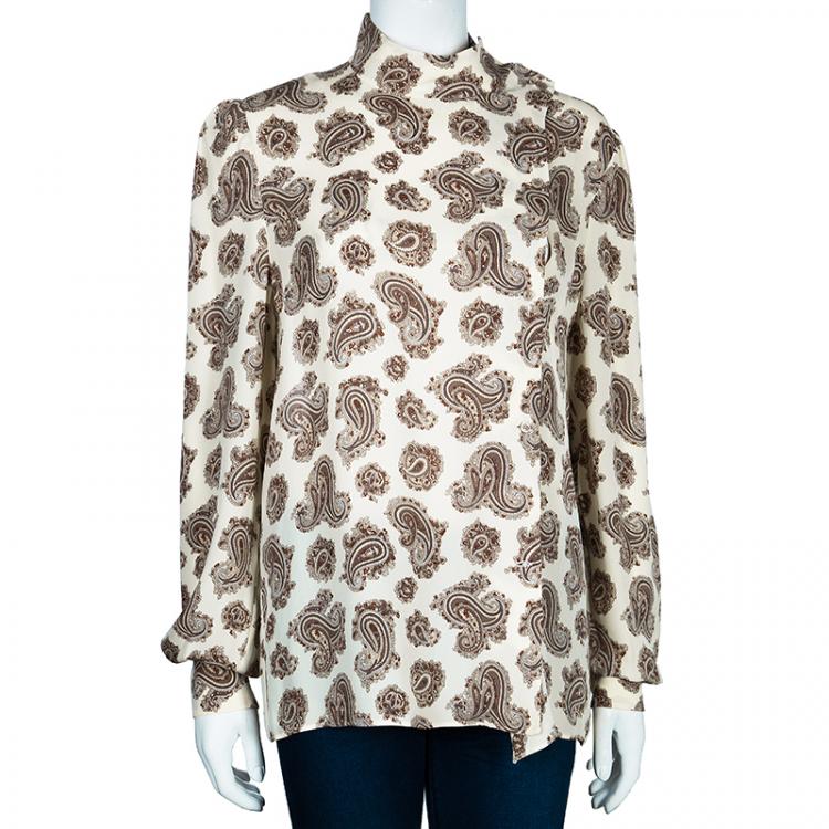 Pre Owned Chloe Paisley Print Top L