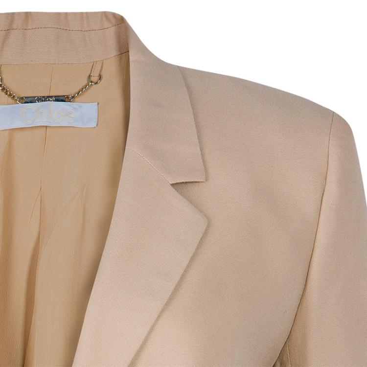 مملوكة مسبقًا Chloe Beige Fitted Blazer M