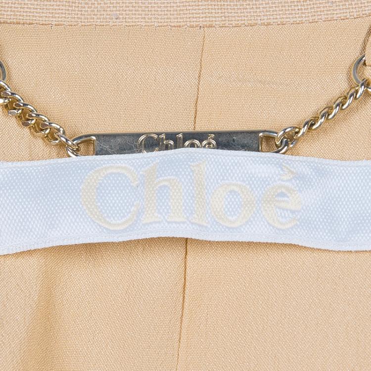 مملوكة مسبقًا Chloe Beige Fitted Blazer M