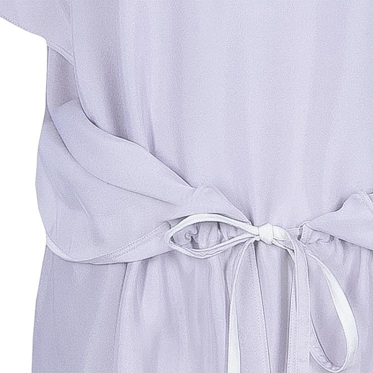 Pre Owned Chloe Grey Silk Butterfly Sleeve Dress M