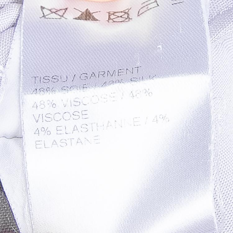 Pre Owned Chloe Grey Silk Butterfly Sleeve Dress M