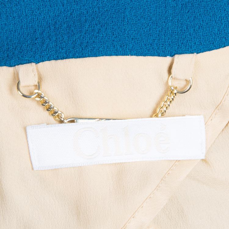 Pre Owned Chloe Blue Tailored Blazer M