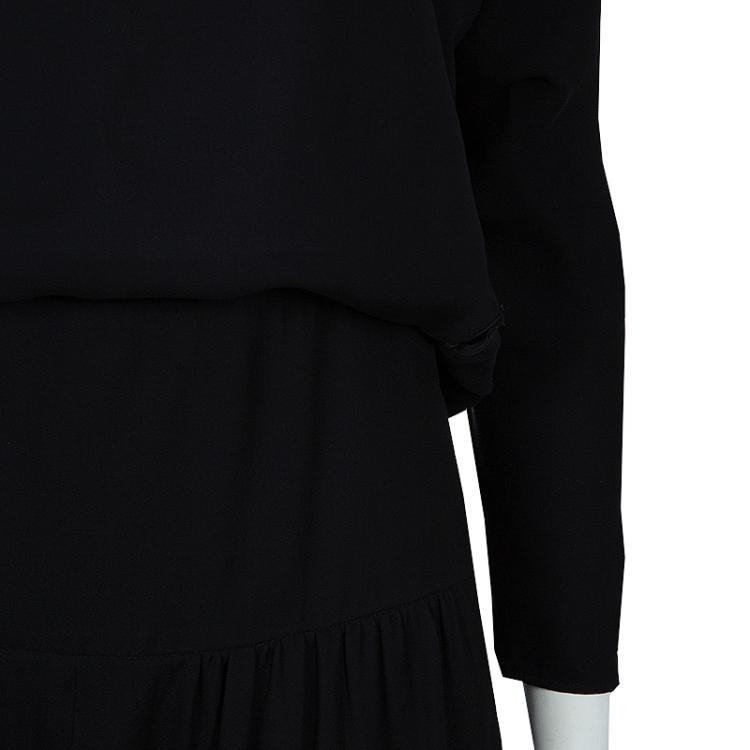 Pre Owned Chloe Black Silk Jumpsuit S