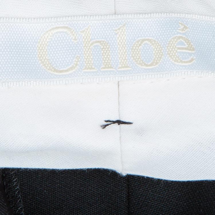مملوكة مسبقًا Chloe Black Wide Leg Trousers S