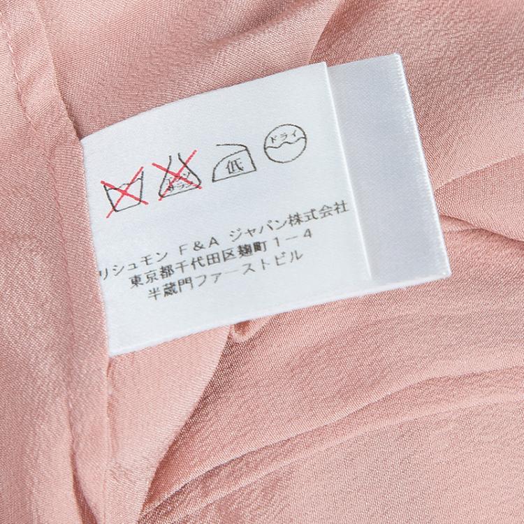 Pre Owned Chloe Blush Pink Silk Top M