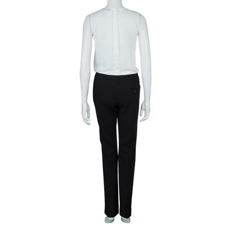 Pre Owned Chloe Black Straight Fit Trousers S