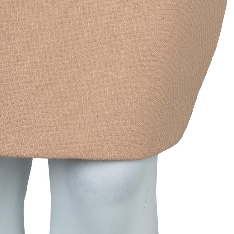 Pre Owned Chloe Cream and Brown Long Sleeve Shift Dress M
