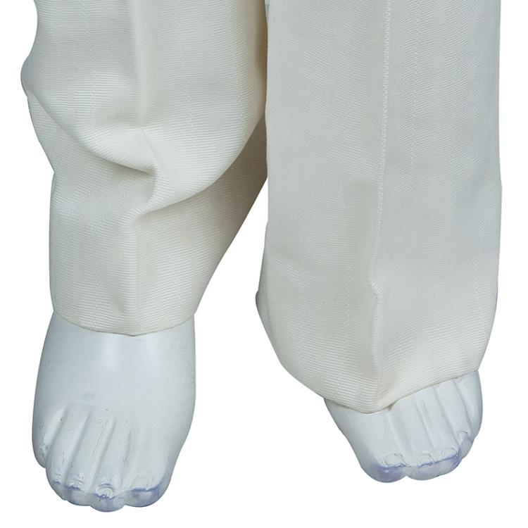 Pre Owned Chloe Cream Textured Cotton Trousers  L