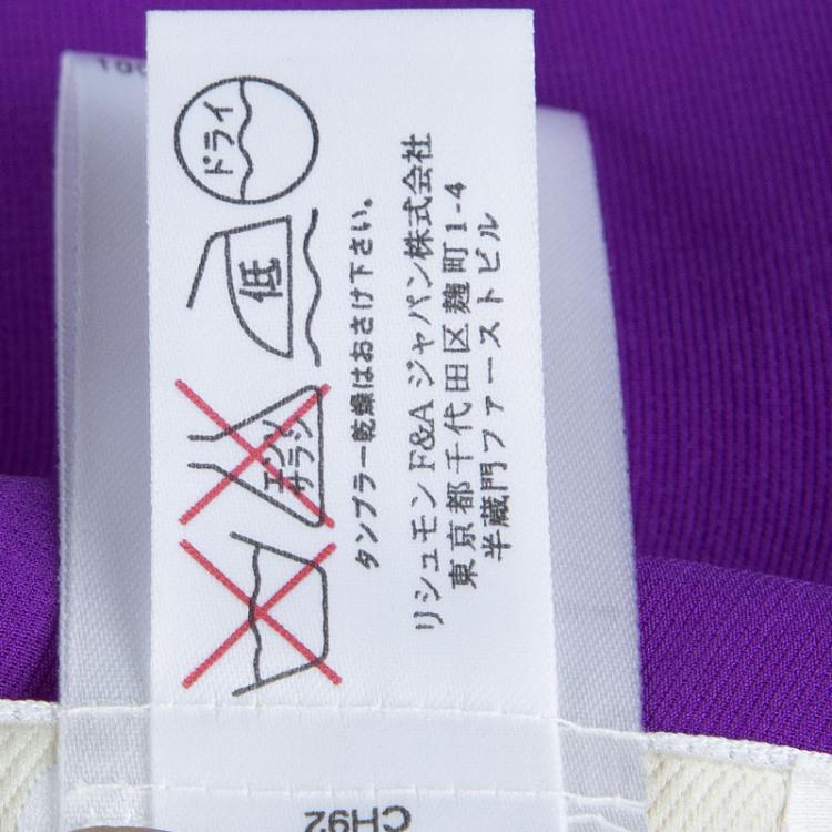 Pre Owned Chloe Purple Silk Buttondown Sleeveless Blouse S
