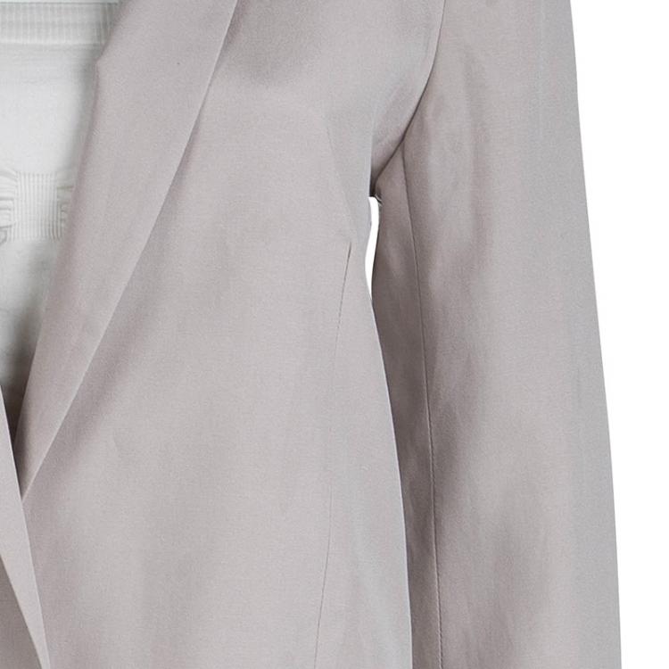 Pre Owned Chloe Beige Notched Collar Tailored Blazer M