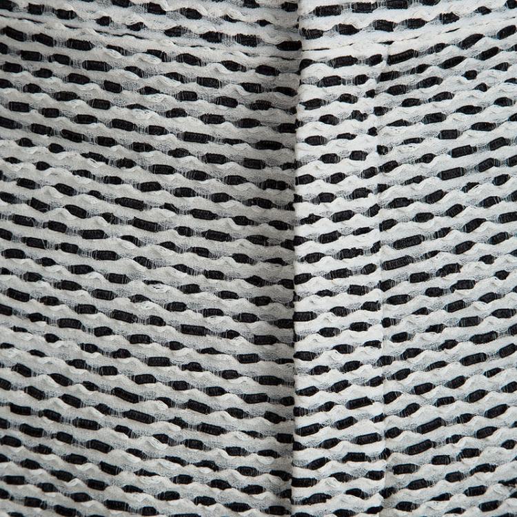 Pre Owned Chloe Monochrome Textured High Waist Shorts M