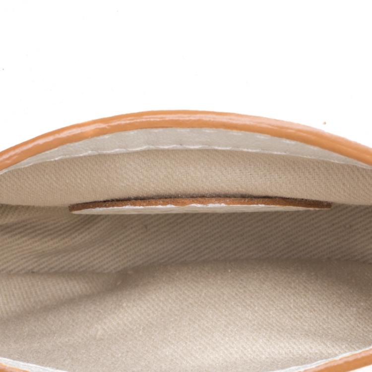 Pre Owned Chloe White Leather Chain Pouch