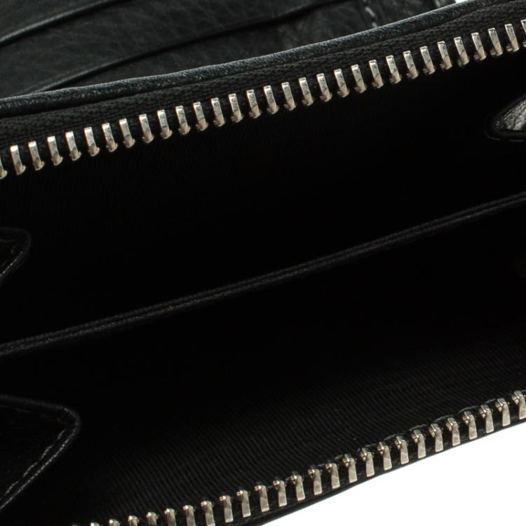 Pre Owned Chloe Black Leather Paddington Small Wallet