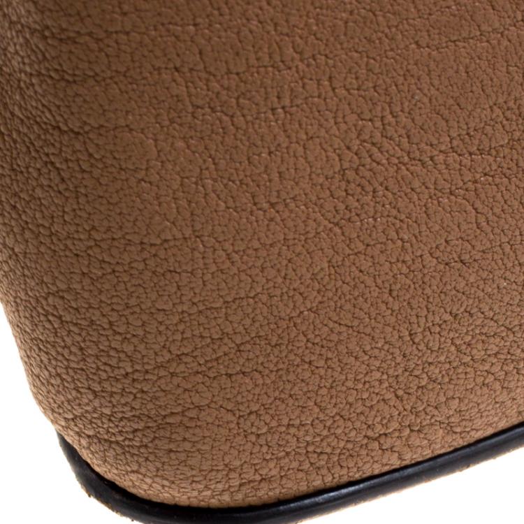 Pre Owned Chloe Brown Leather Large Elsie Shoulder Bag