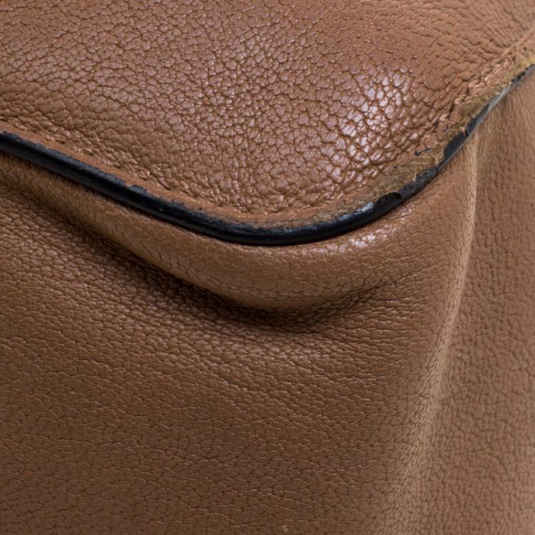 Pre Owned Chloe Brown Leather Large Elsie Shoulder Bag
