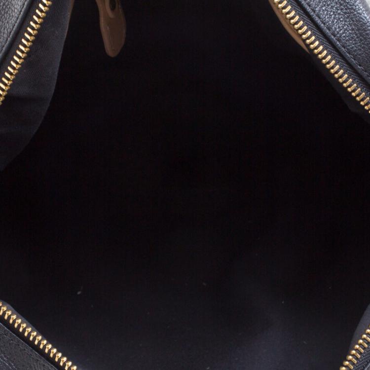 Pre Owned Chloe Black Leather Large Paraty Shoulder Bag
