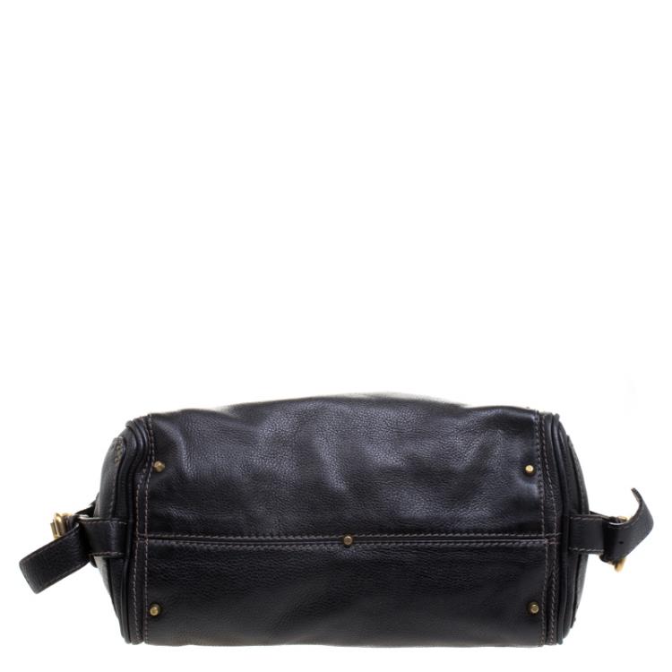 Pre Owned Chloe Black Leather Medium Paddington Satchel