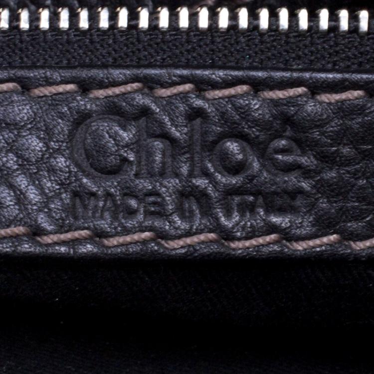 Pre Owned Chloe Black Leather Medium Paddington Satchel