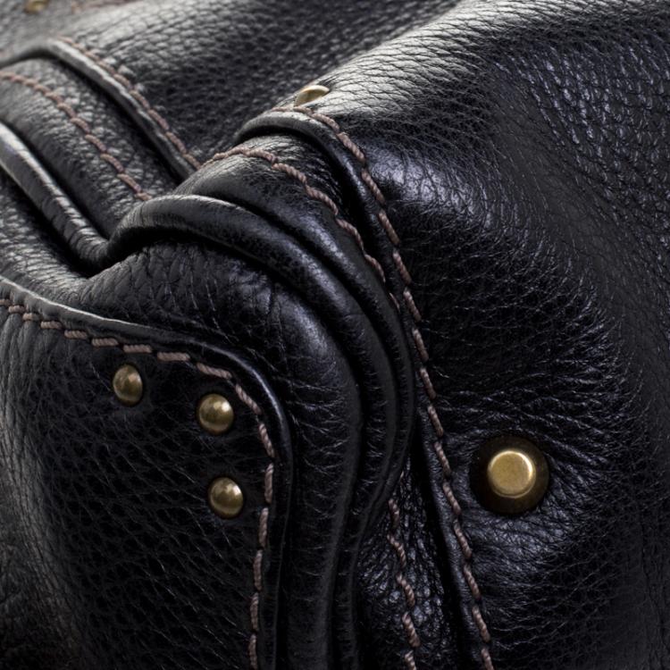 Pre Owned Chloe Black Leather Medium Paddington Satchel