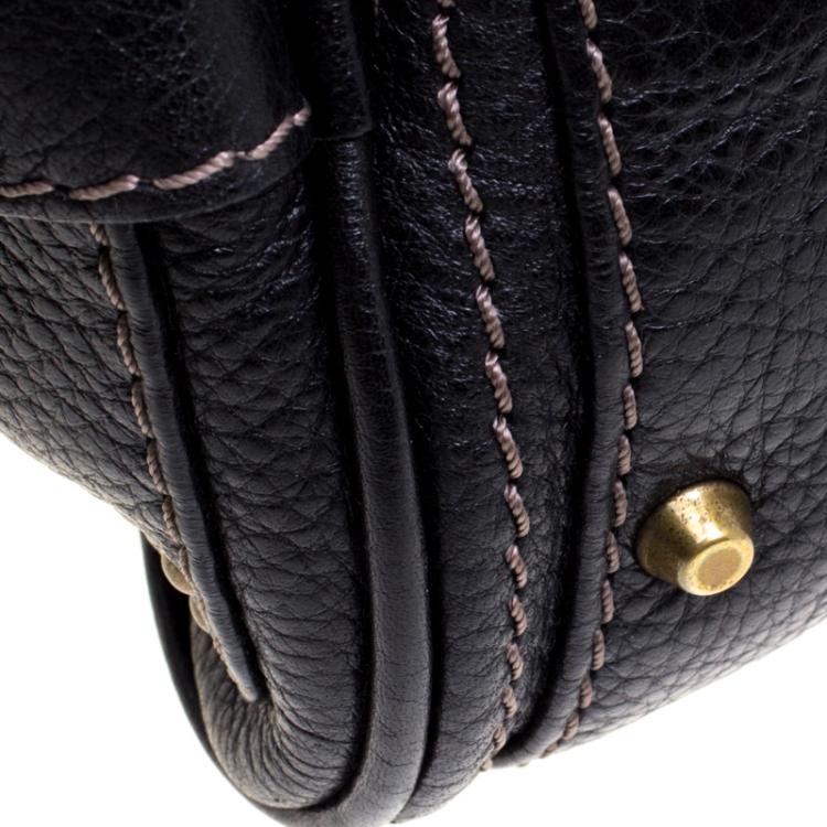 Pre Owned Chloe Black Leather Medium Paddington Satchel