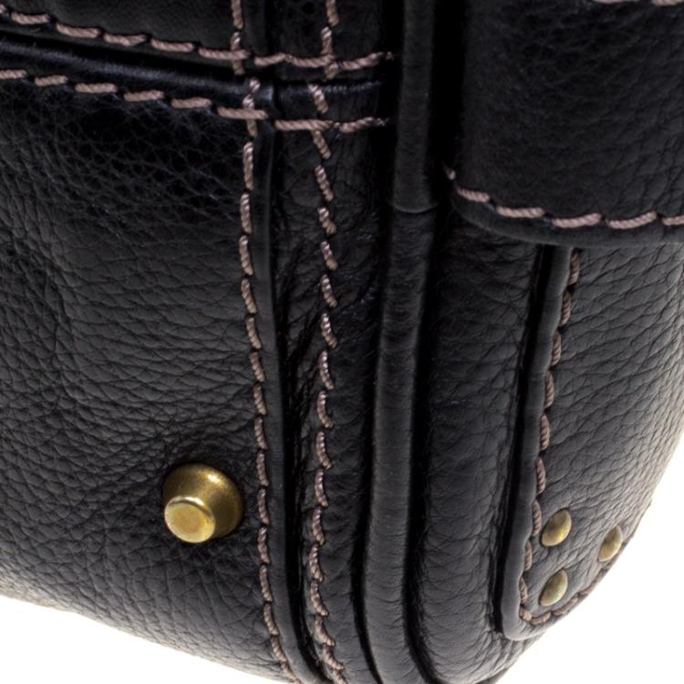 Pre Owned Chloe Black Leather Medium Paddington Satchel