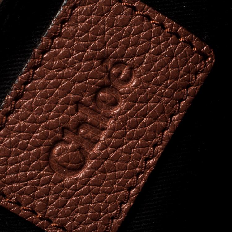 Pre Owned Chloe Brown Python and Leather Large Paraty Shoulder Bag