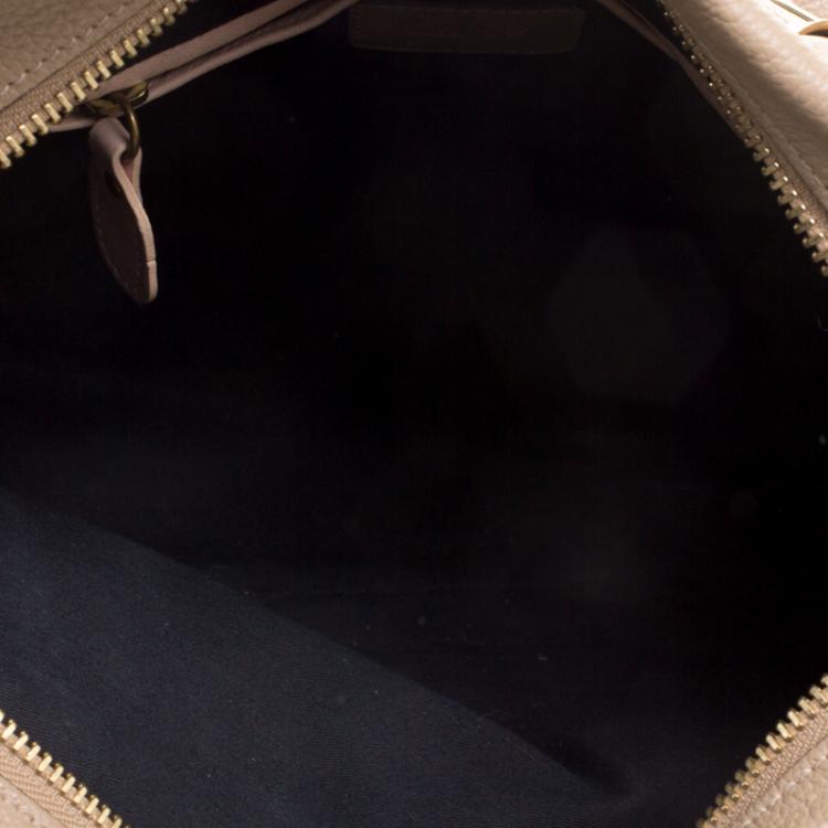 Pre Owned Chloe Beige Leather Medium Paraty Shoulder Bag