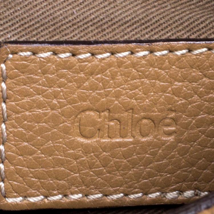 Pre Owned Chloe Brown Leather Medium Marcie Crossbody Bag