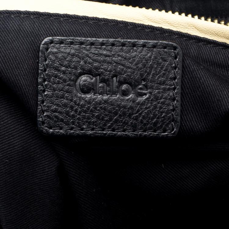 Pre Owned Chloe Black Leather Medium Paraty Shoulder Bag