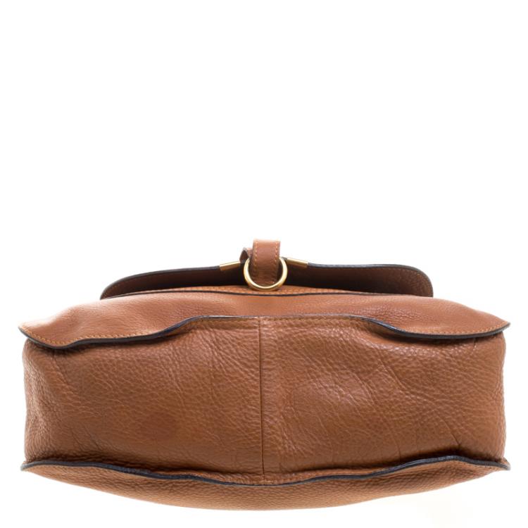 Pre Owned Chloe Brown Leather Medium Marcie Satchel