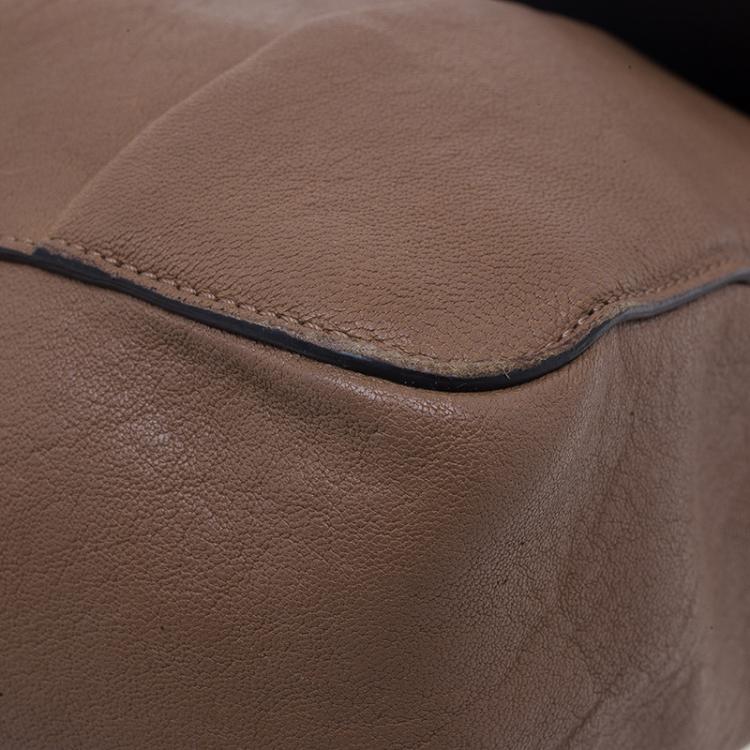Pre Owned Chloe Brown Leather Large Elsie Shoulder Bag