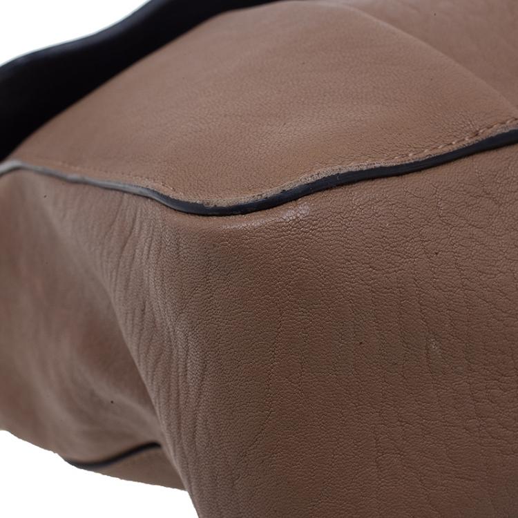 Pre Owned Chloe Brown Leather Large Elsie Shoulder Bag