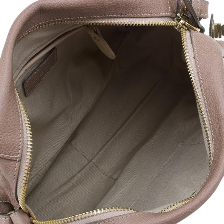 Pre Owned Chloe Beige Leather Medium Paraty Bag