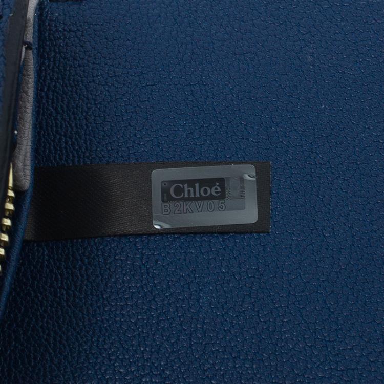 Pre Owned Chloe Two Tone Leather Bobbie Wallet 