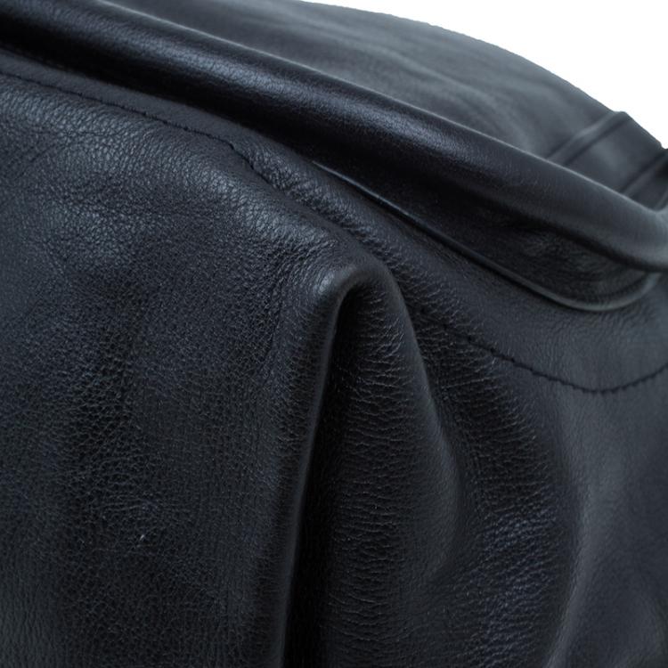 Pre Owned Chloe Black Leather Paraty Shopper Tote