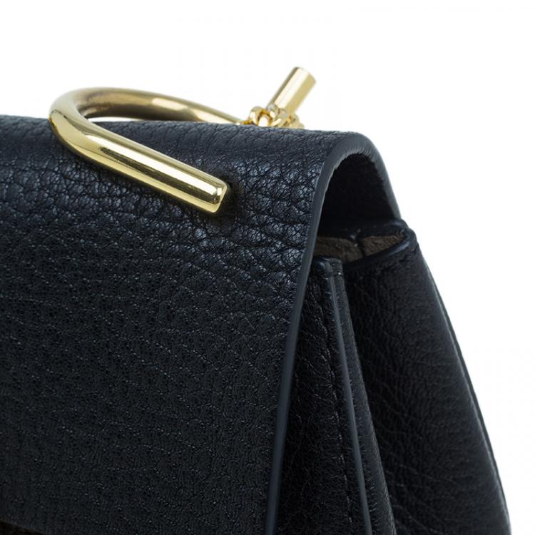 Pre Owned Chloe Black Leather Small Drew Shoulder Bag