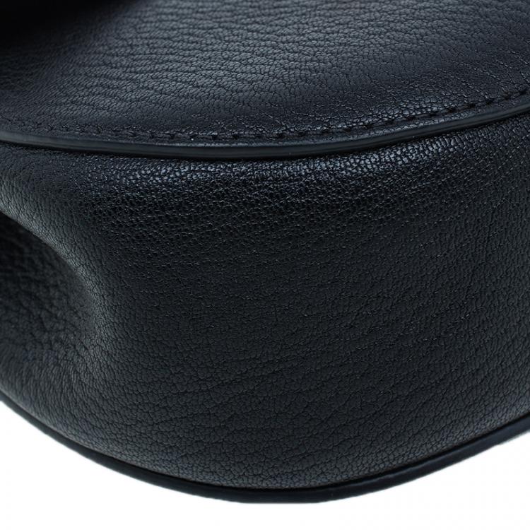 Pre Owned Chloe Black Leather Small Drew Shoulder Bag