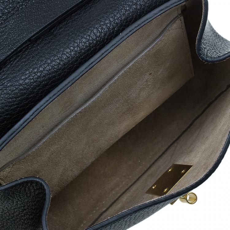 Pre Owned Chloe Black Leather Small Drew Shoulder Bag