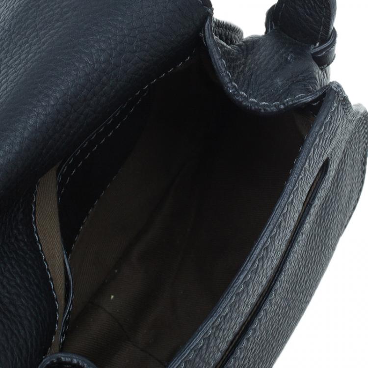 Pre Owned Chloe Black Leather Mini Marcie Crossbody Bag