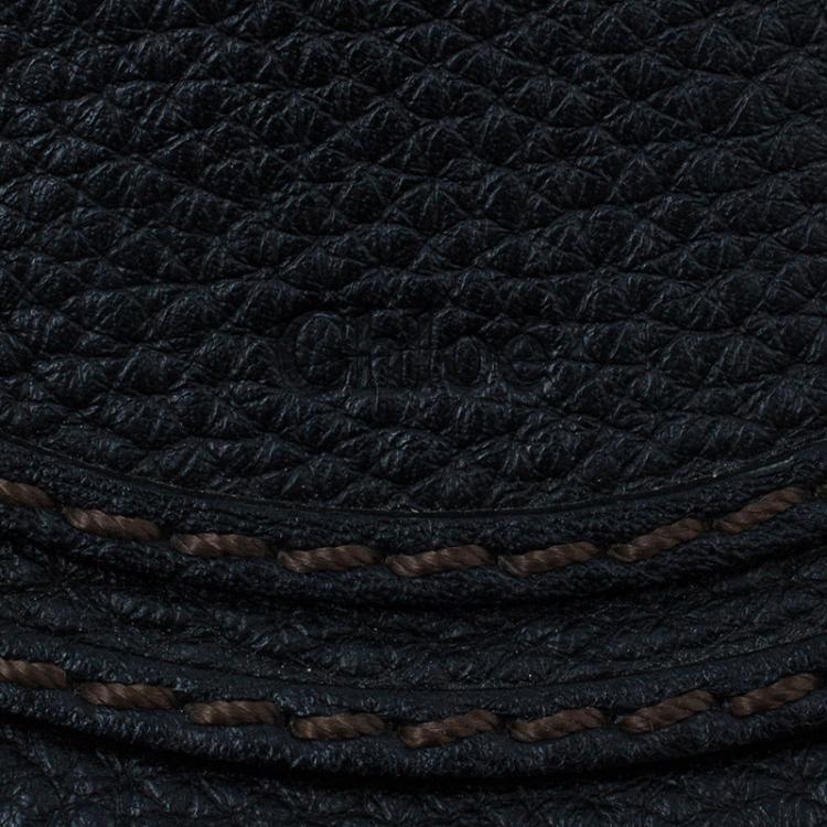 Pre Owned Chloe Black Leather Mini Marcie Crossbody Bag