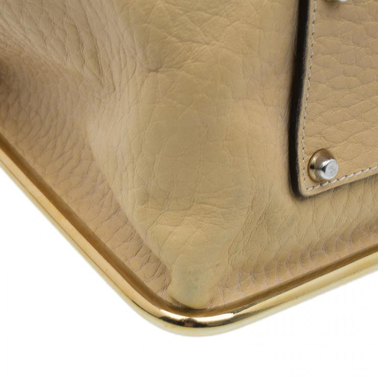 Pre Owned Chloe Camel Leather Medium Sally Crossbody Bag