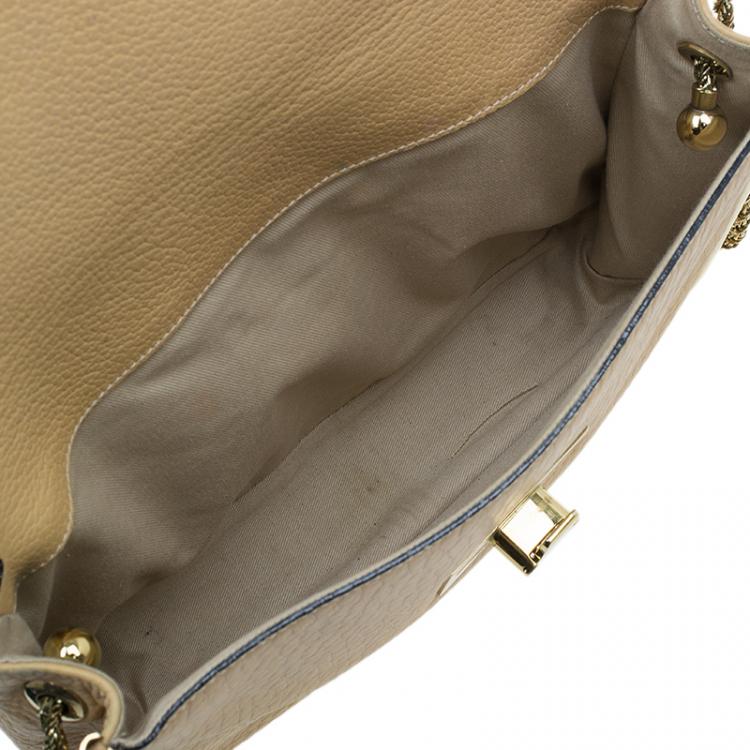 Pre Owned Chloe Camel Leather Medium Sally Crossbody Bag