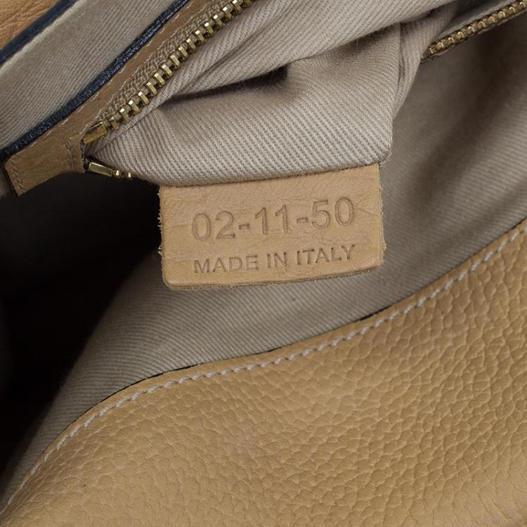 Pre Owned Chloe Camel Leather Medium Sally Crossbody Bag