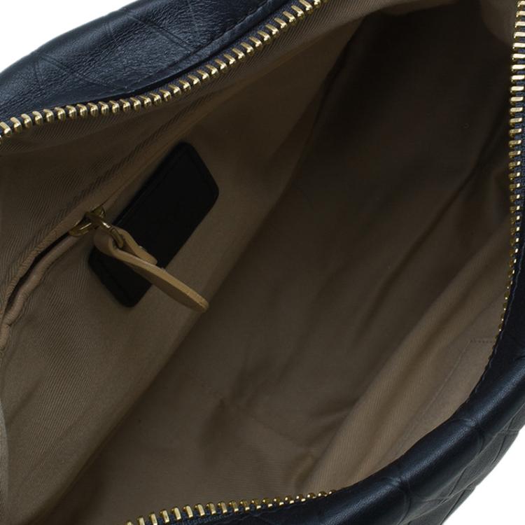 Pre Owned Chloe Black Quilted Leather Medium Paraty Bag