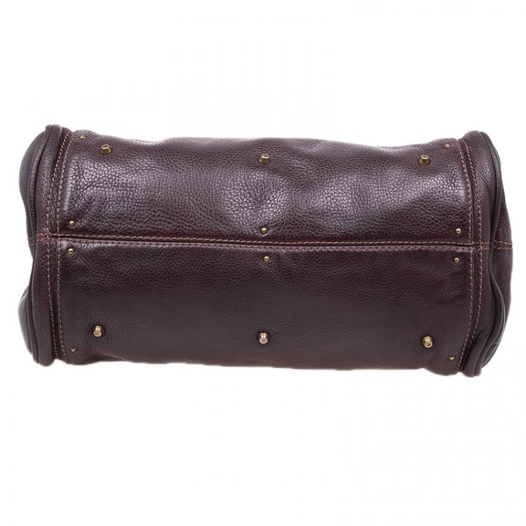 Pre Owned Chloe Chocolate Brown Leather Medium Paddington Satchel Bag