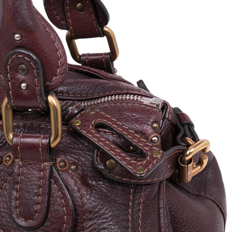 Pre Owned Chloe Chocolate Brown Leather Medium Paddington Satchel Bag