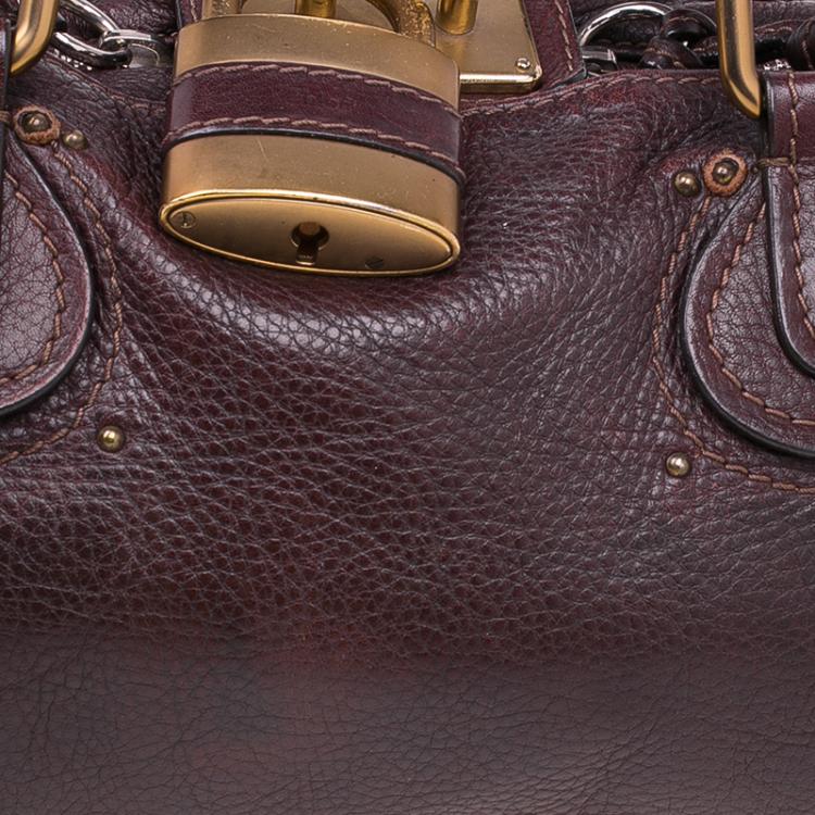 Pre Owned Chloe Chocolate Brown Leather Medium Paddington Satchel Bag