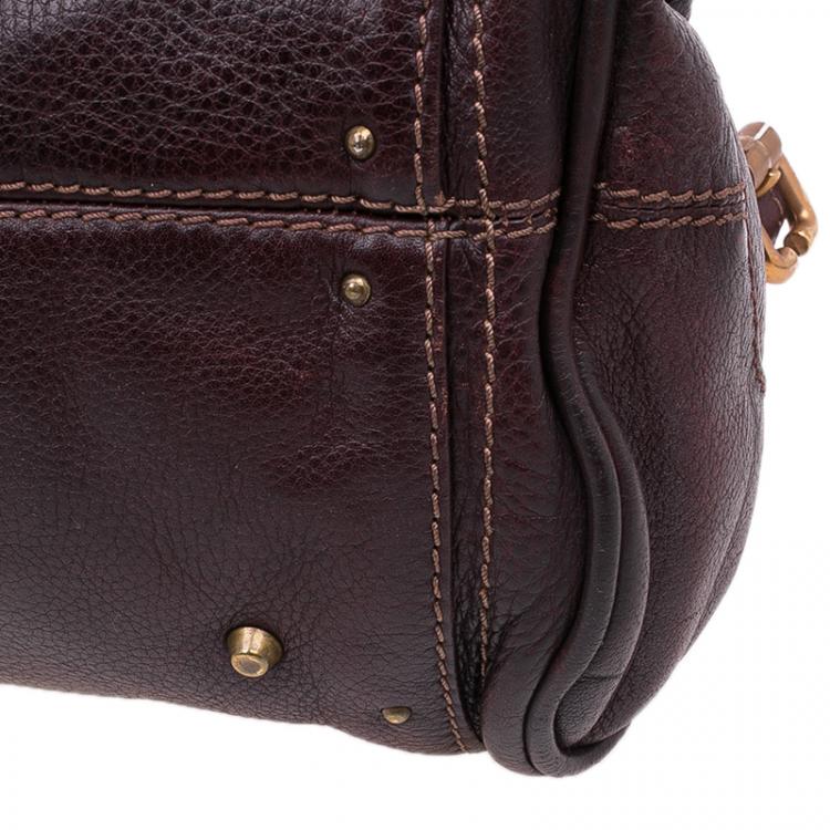 Pre Owned Chloe Chocolate Brown Leather Medium Paddington Satchel Bag