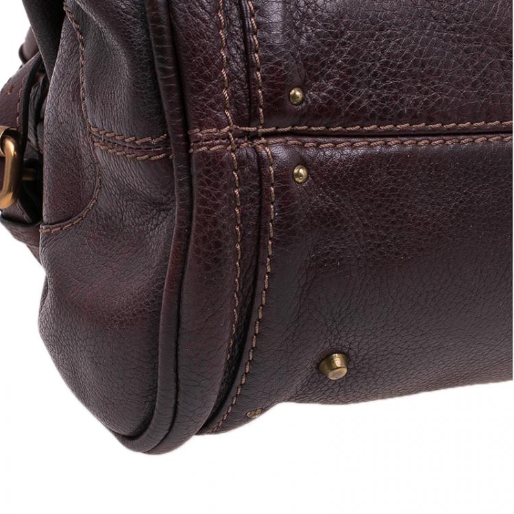 Pre Owned Chloe Chocolate Brown Leather Medium Paddington Satchel Bag